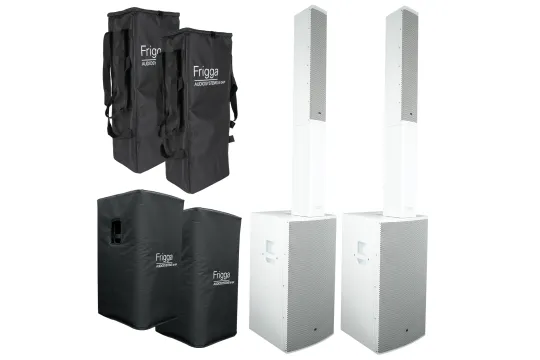 DAP Frigga Stereo Bundle Set weiß mit Taschen