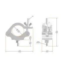 Global Truss 823-B Half Coupler black