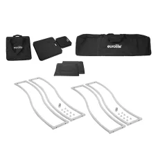 Eurolite 2x Stage Stand 150cm geschwungen+Cover &Tasche