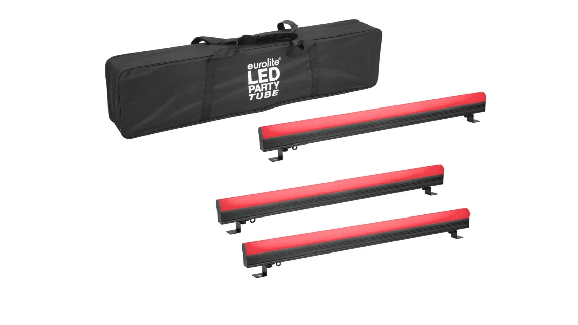 Eurolite Set 3x AKKU PT-100/32 Pixel DMX Tube + Tasche