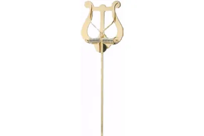 Arnold & Stölzel Marschgabel Lyra mittel messing, 2 Drü