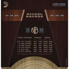 Daddario NB1253 Nickel Bronze Set