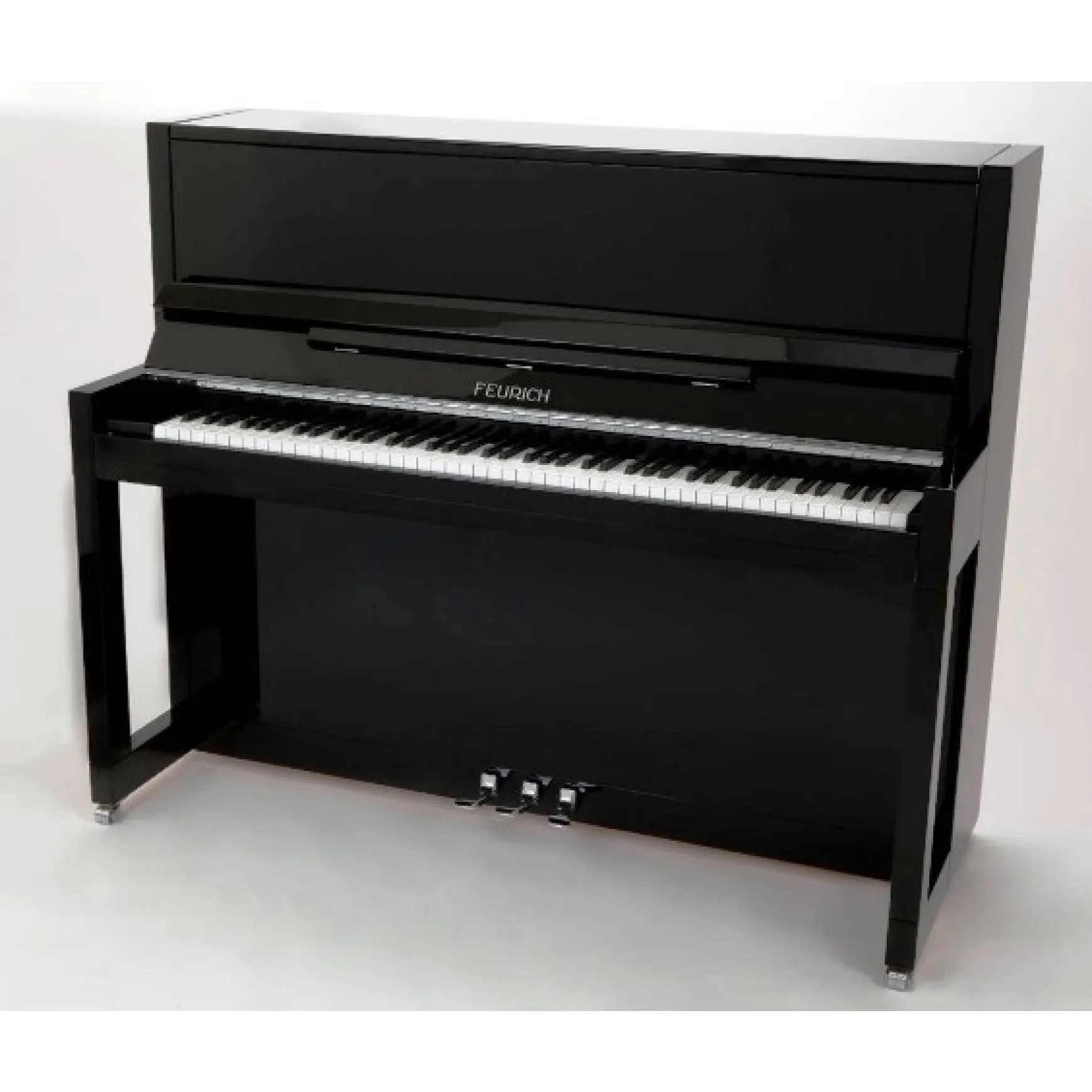 Feurich Piano Mod. 115 Premiere schwarz chrom