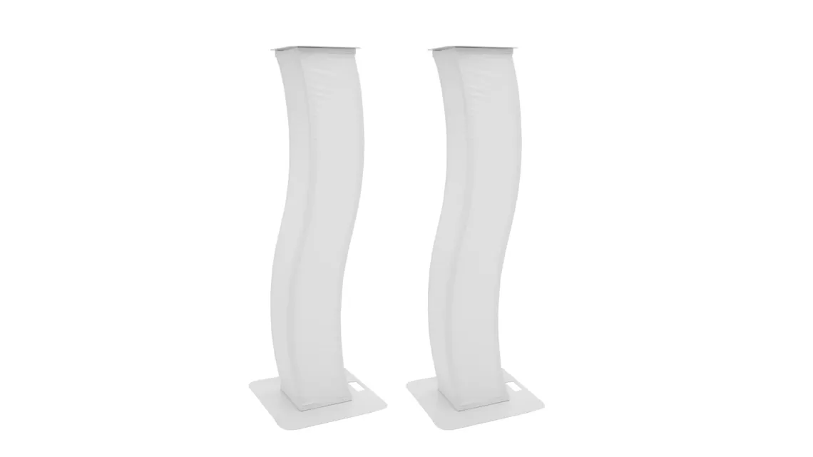 Eurolite 2x Stage Stand 150cm geschwungen+Cover &Tasche