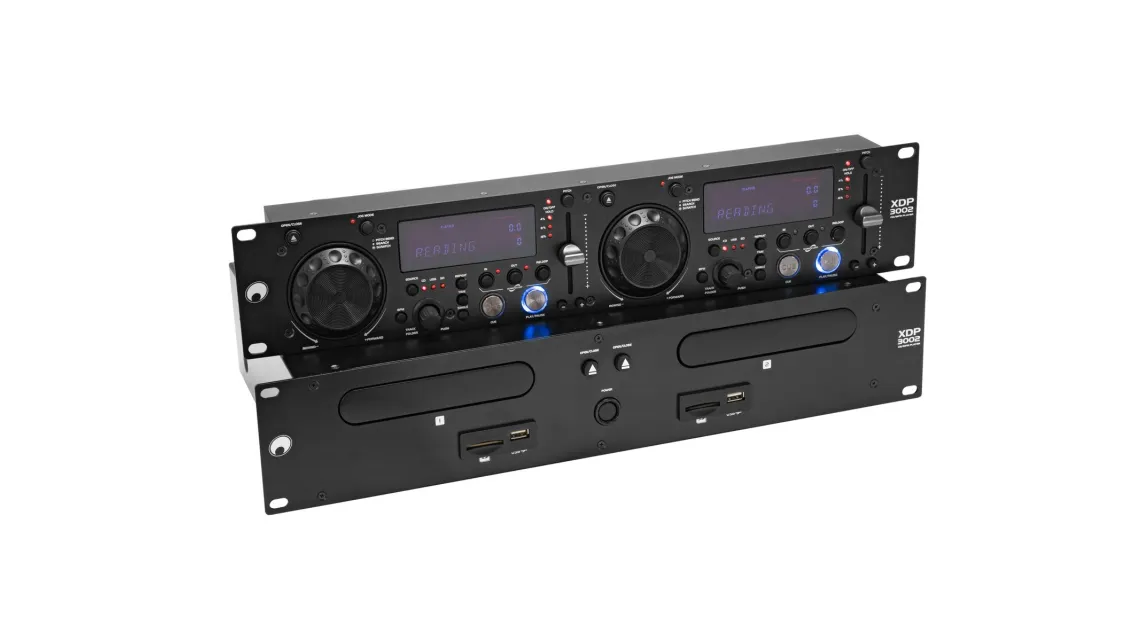 Omnitronic XDP-3002 Dual-CD-/MP3-Player USB SD