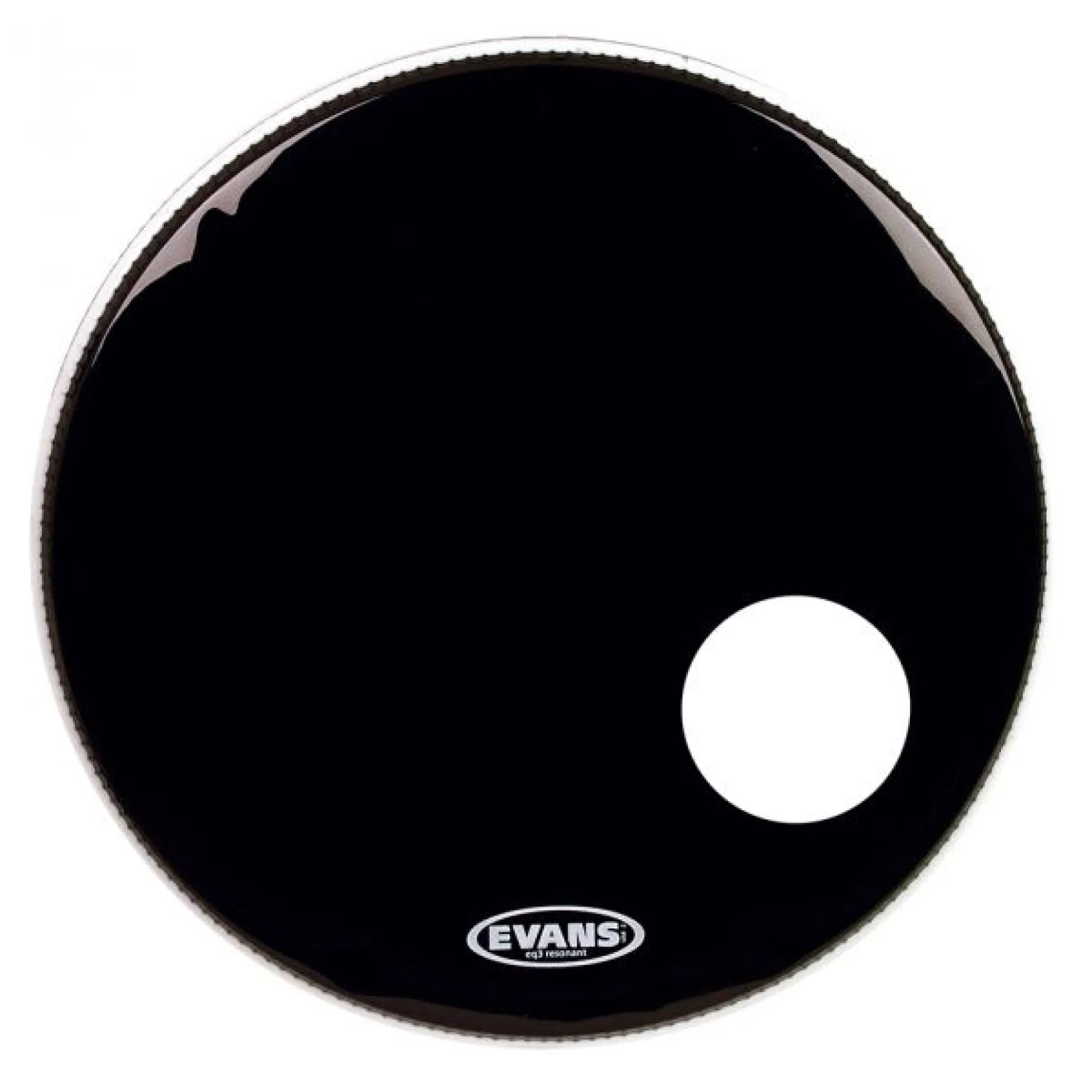 Evans 26" EQ3 Resonant Black m. 5" Loch