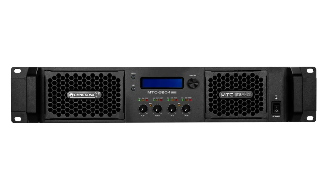 Omnitronic MTC-3204DSP 4-Kanal Endstufe mit DSP