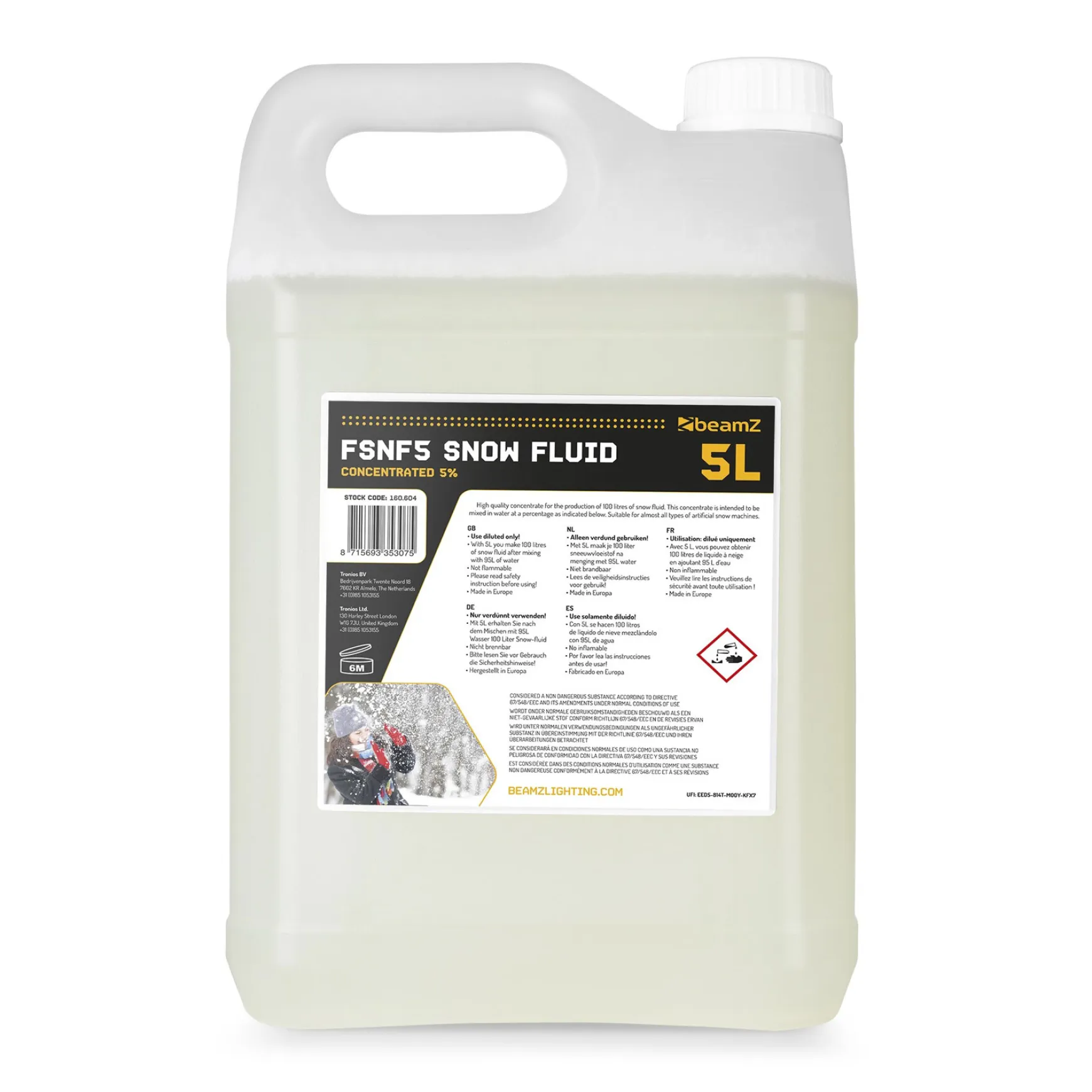 beamZ FSNF5 Schneefluid 5L Konzentrat 5%