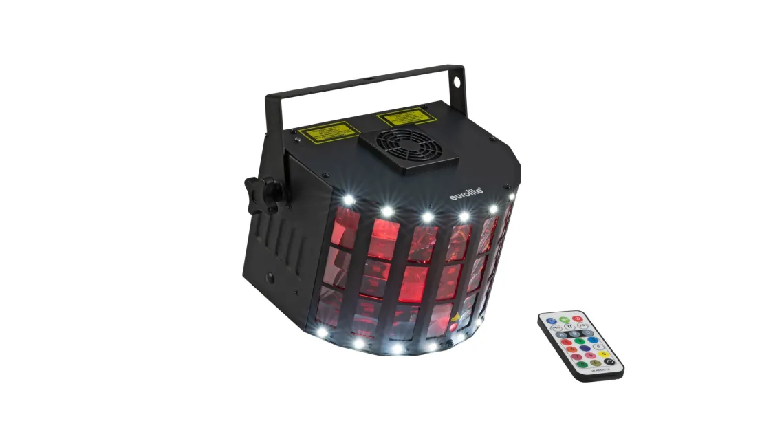 Eurolite Set LED KLS-3002 + Laser Derby Mobile Bundle