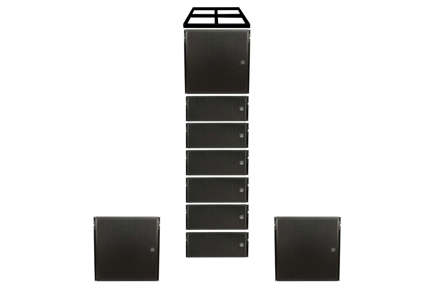 Ihos DILOS System 3 Aktiv Line Array Bundle Set mit 6 Tops und 3 Subs