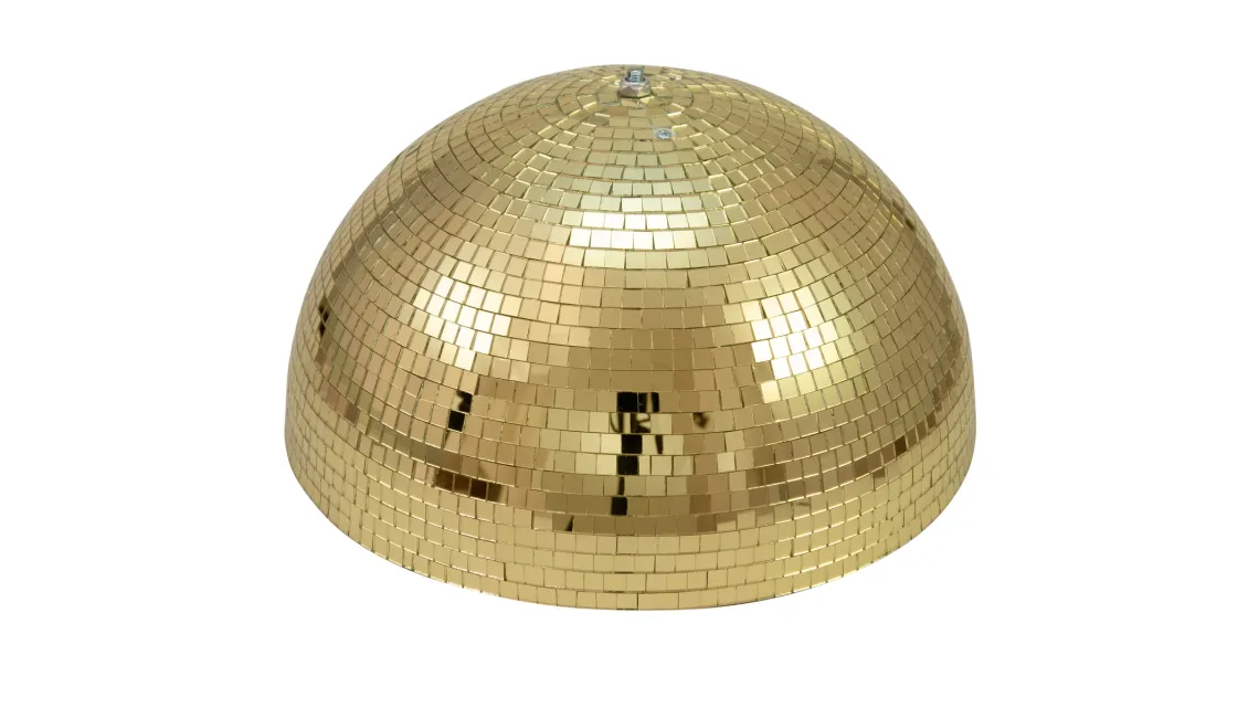 Eurolite Spiegel-Halbkugel 50cm gold motorisiert