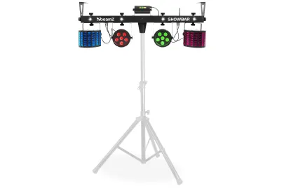 beamZ SHOWBAR 2xPAR, 2xButterfly und R/G Laser DMX ICR