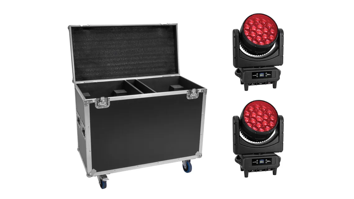 Eurolite Set 2x LED IP TMH-H760 inkl. Case