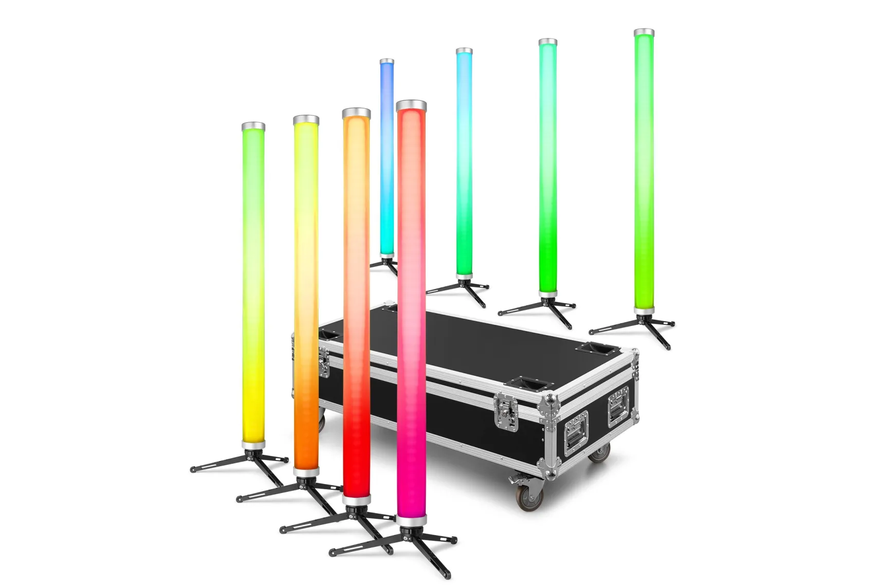 beamz Pro Kratos LED Tube70 Set RGBW für den Innen- und Außenbereich, 8er-Set