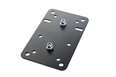 K&M 24352 Adapterplatte 1 - schwarz