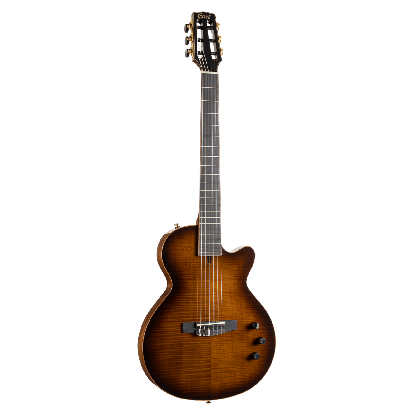 CORT Sunset Nylectric DLX E-Gitarre TAB Preamp Gigbag
