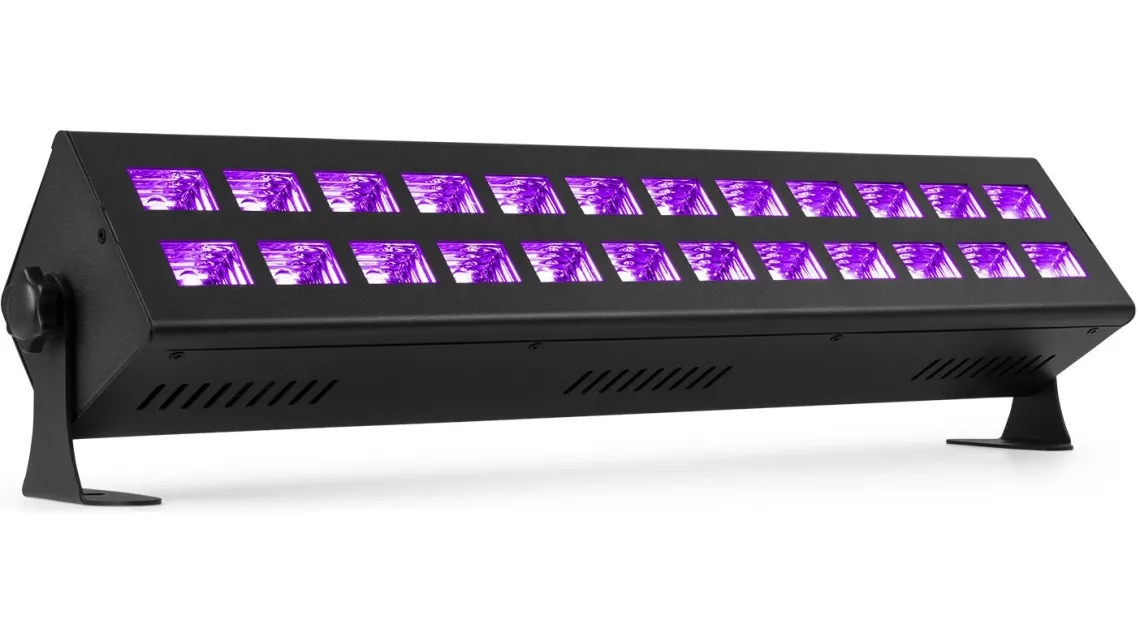 beamZ BUV243 UV Leiste mit DMX 2 x 12 LEDS