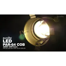 Eurolite LED PAR-64 COB 3000K 100W Zoom sw