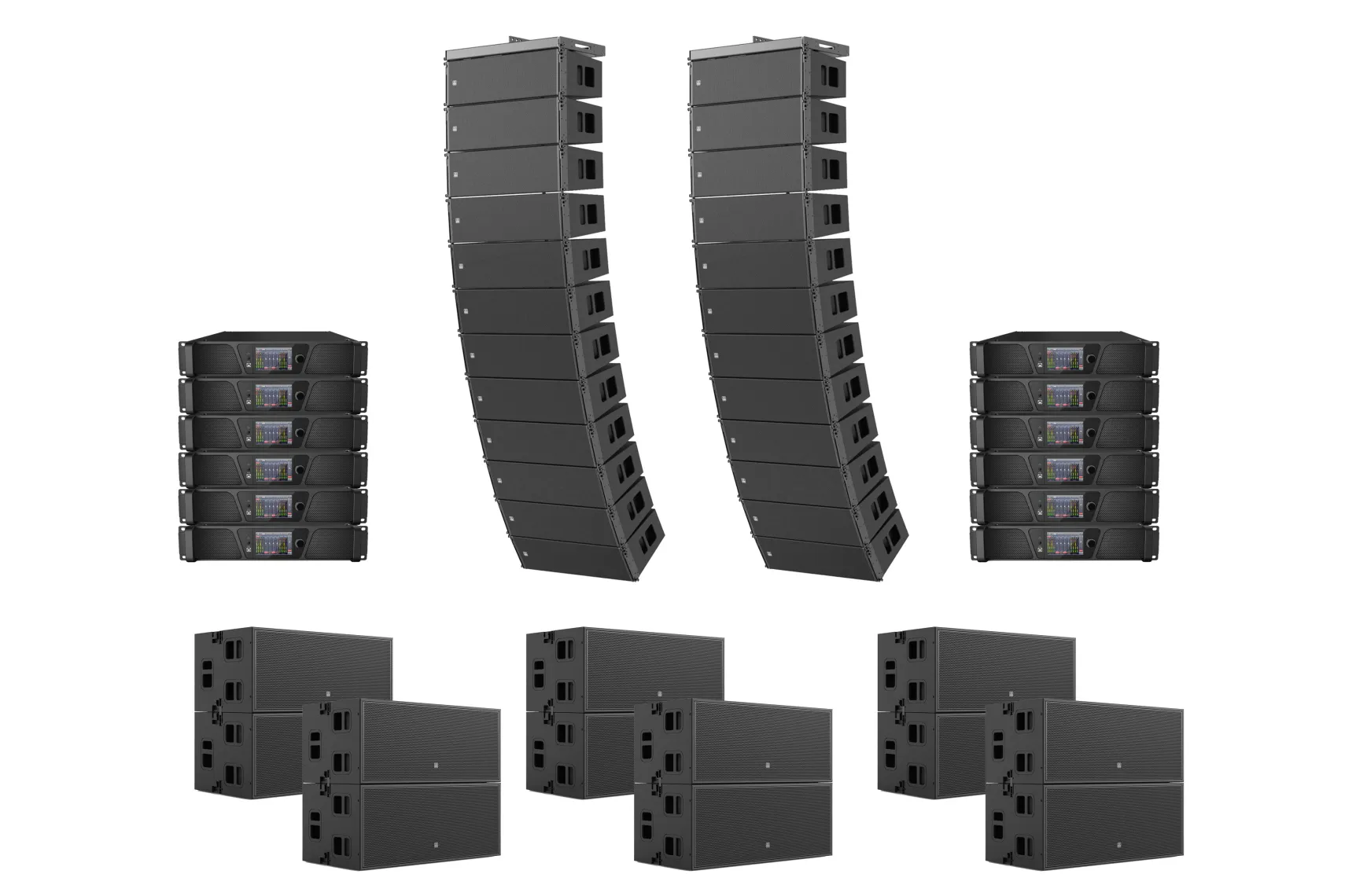 Ihos PAROS System 3 L/R Line Array Bundle Set