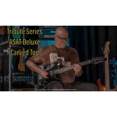 G&L Tribute Asat Deluxe Carved Top Trans Black