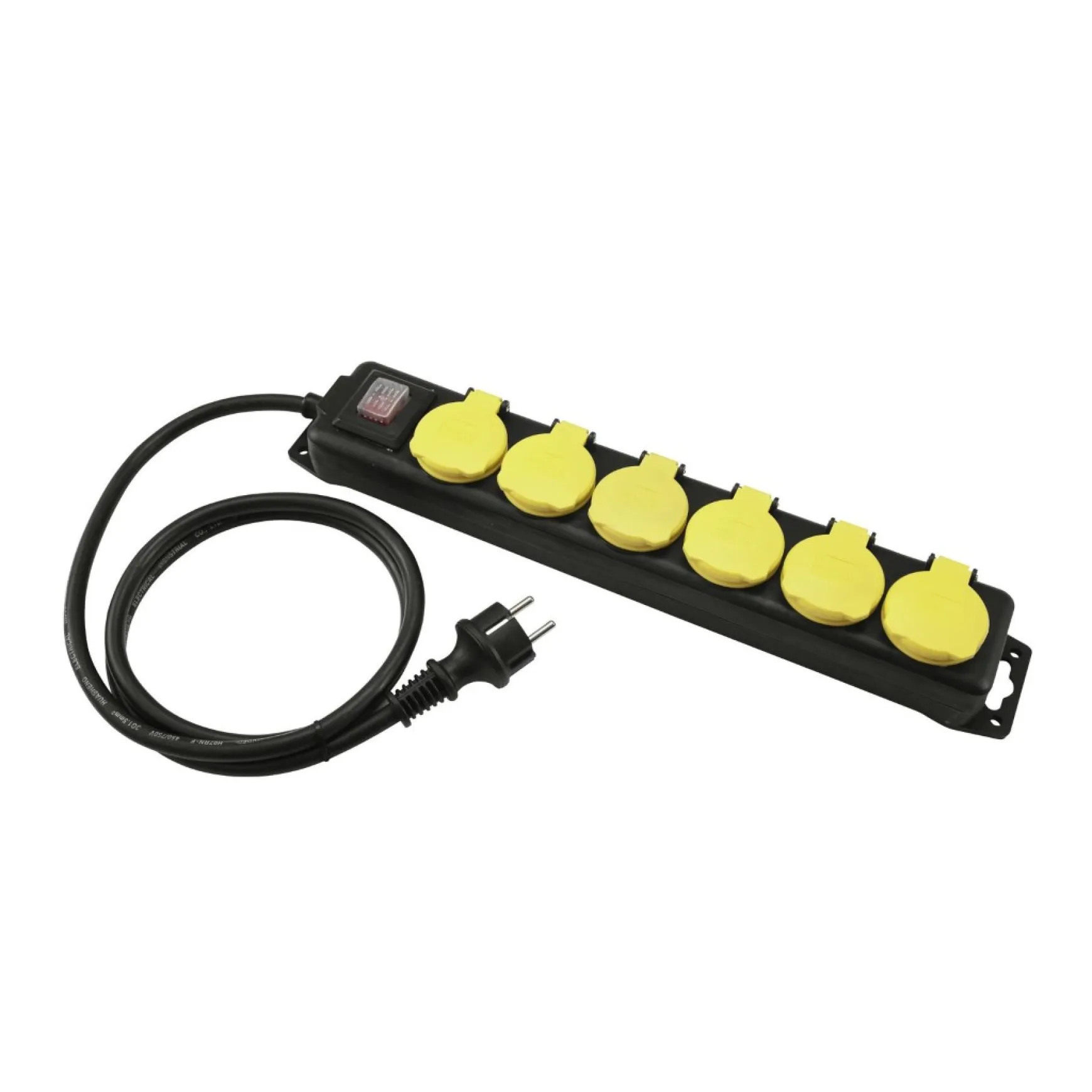 Eurolite Steckdosenleiste 6-fach IP44 sw 5m