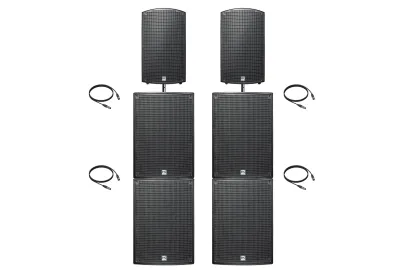 HK Audio Sonar 1215 Power XL Bluetooth Bundle Set
