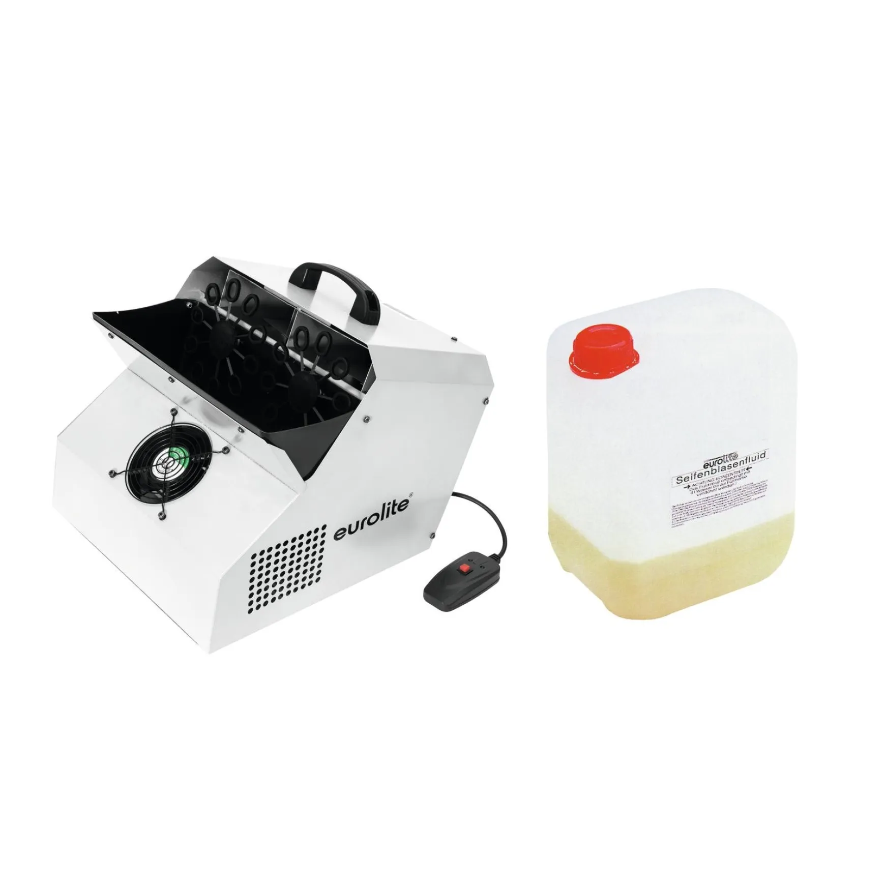 Eurolite Set SD-201 DMX Seifenblasenmaschine + Seifenblasenkonzentrat für 5l 