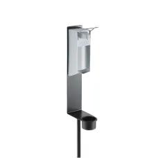K&M 80328 Desinfektionsmittelständer m. Spender schwarz