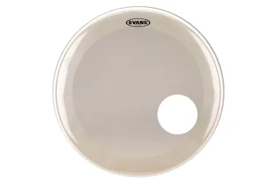 Evans 22" EQ3,Reso-Fell,weiß rauh,Loch