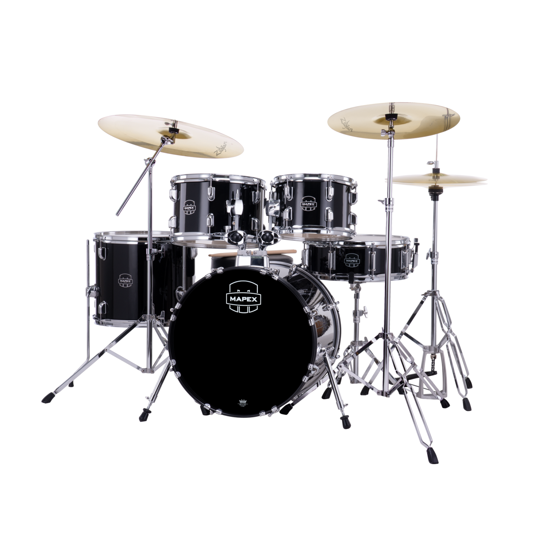 Mapex Comet Fusion Drumset Z Bundle Dark Black DK