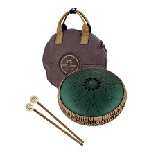 Meinl Sonic Energy Medium Octave Steel Tongue Drum 10" Dark Green