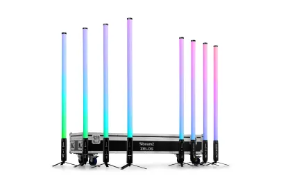beamZ Zelos LED Tube Set RGBW in/outdoor, 8er Set