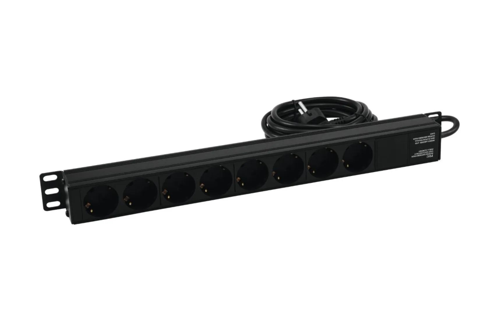 Eurolite Steckdosenleiste R19-8 1HE sw 2,7m