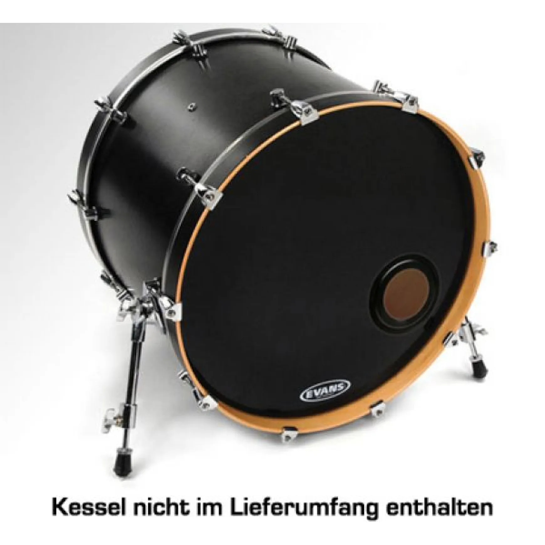 Evans 24" E-Mad Reso Bass Drum BK