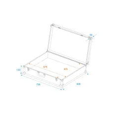 Roadinger Universal-Koffer-Case Pick 70x50x17cm