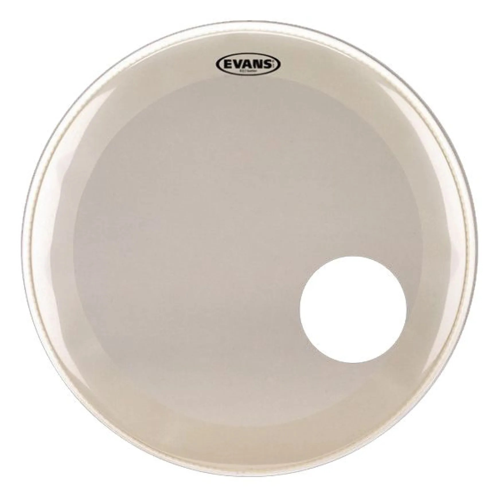 Evans 22" EQ3,Reso-Fell,weiß rauh,Loch