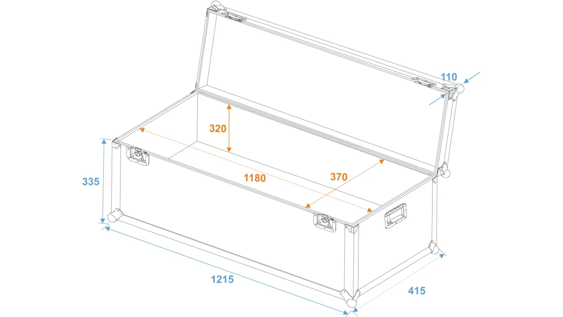 Roadinger Universal-Transport-Case 120x40cm