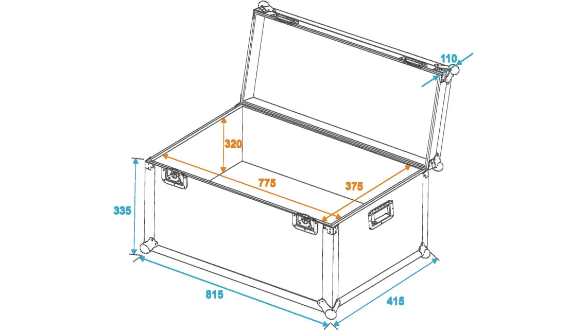 Roadinger Universal-Transport-Case 80x40cm