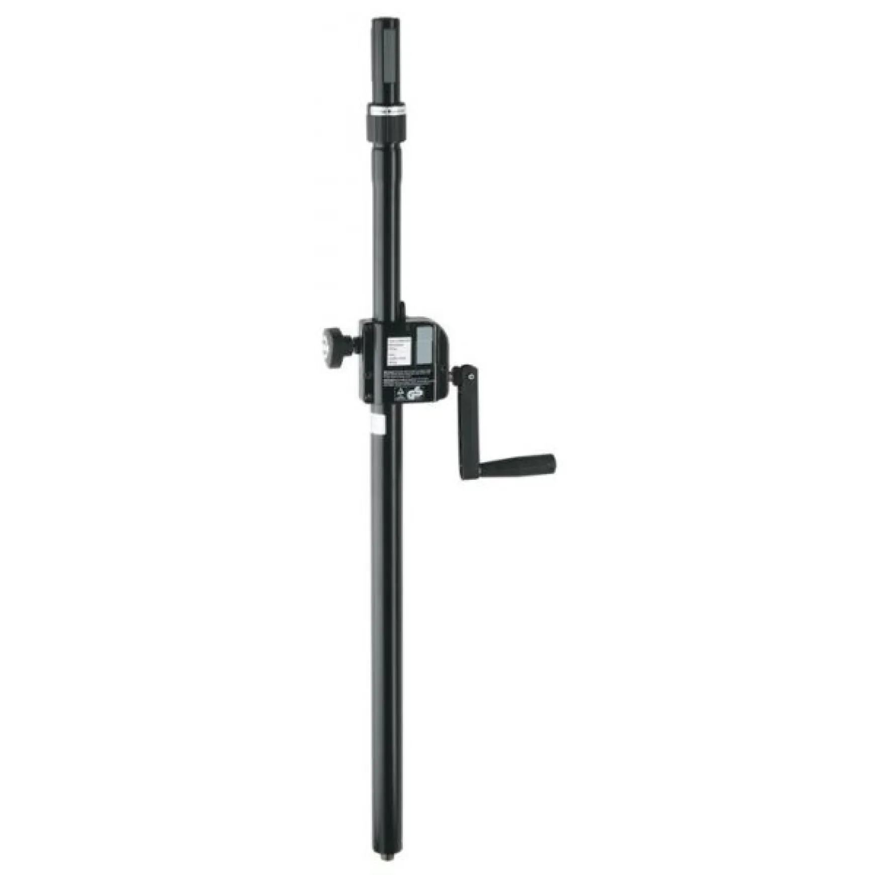 K&M 21340 Distanzrohr mit Kurbel und Ring Lock, schwarz