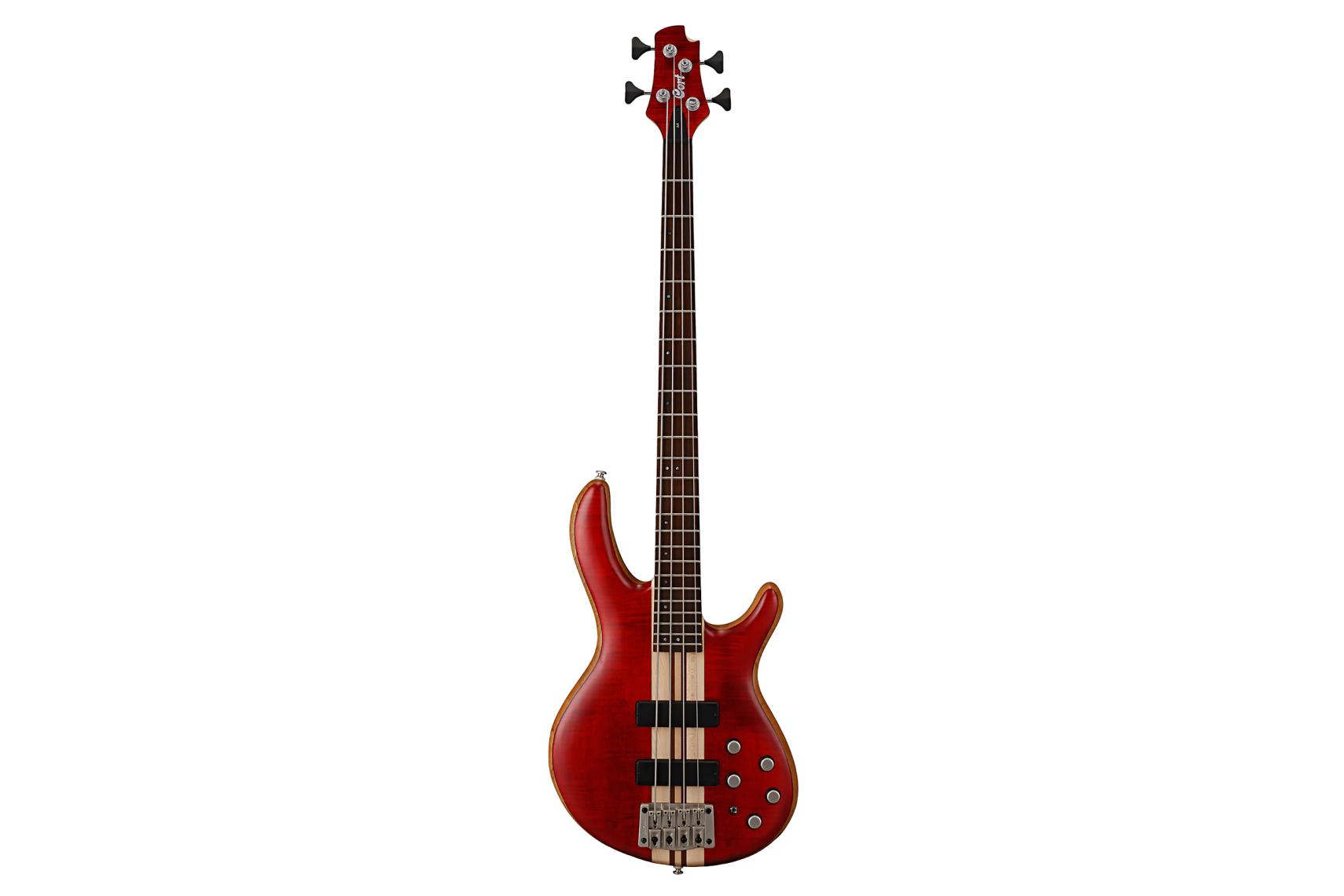CORT A4 Plus FMMH E-Bass Open Pore Black Cherry