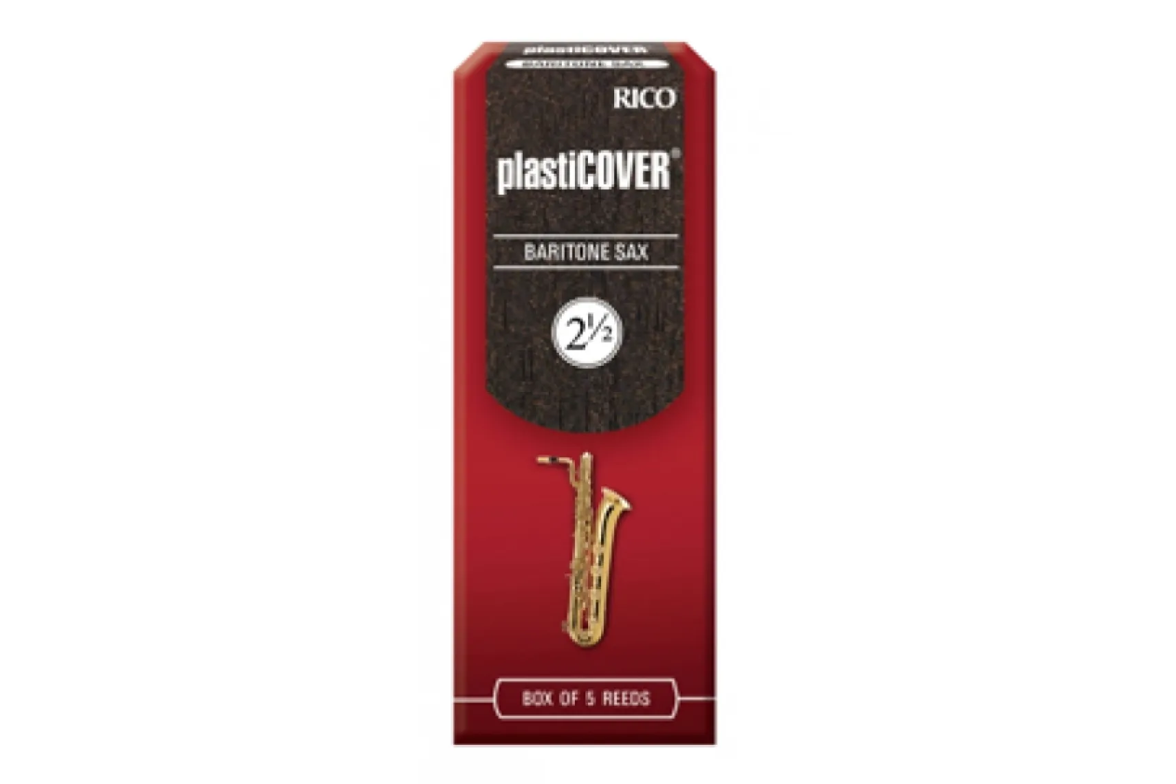 Rico Plasticover Bariton-Saxophon 2,5 5er Box RRP05BSX2