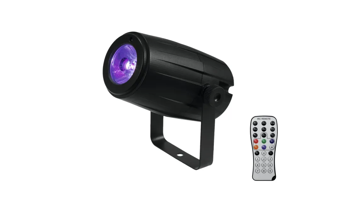 Eurolite Set Spiegelkugel 20cm mit Motor + LED PST-5 QCL Spot sw 