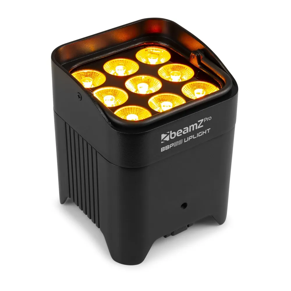beamZ Pro BBP59 Battery Uplight Par 9x 12W Outdoor