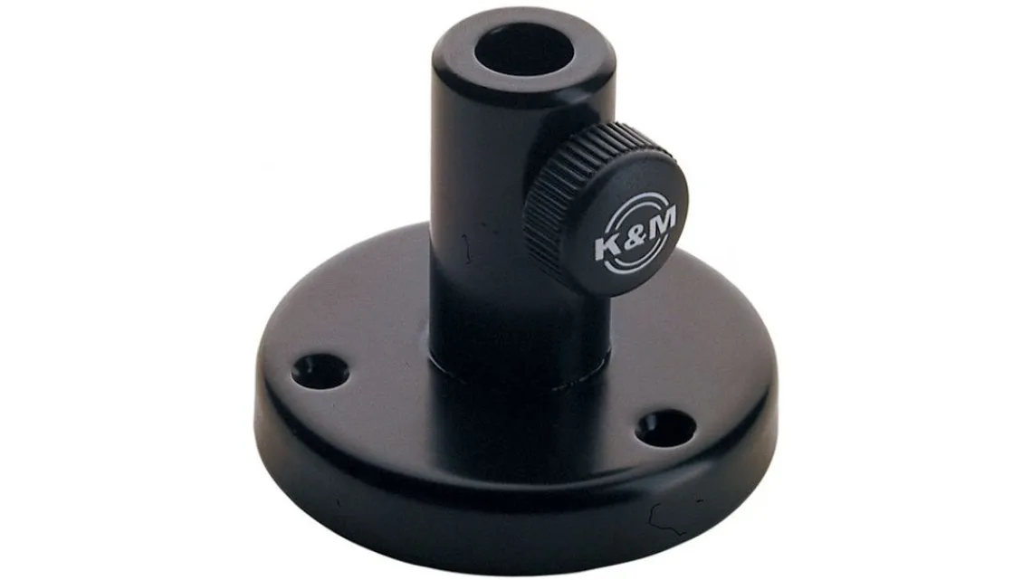 K&M 23855 Tisch-Flansch schwarz