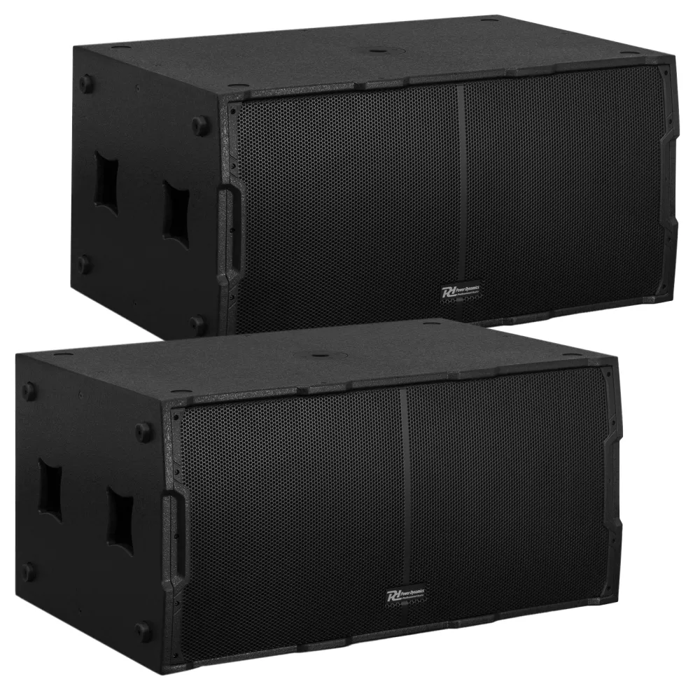 Power Dynamics PDY2218 Dual-18" Subwoofer 2x Bundle Set