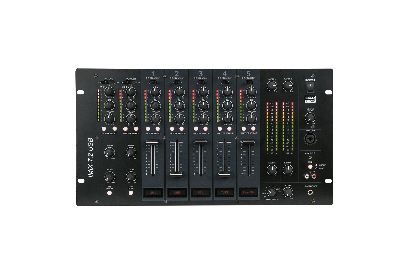 DAP-Audio IMIX-7.2 USB Mixer 6HE