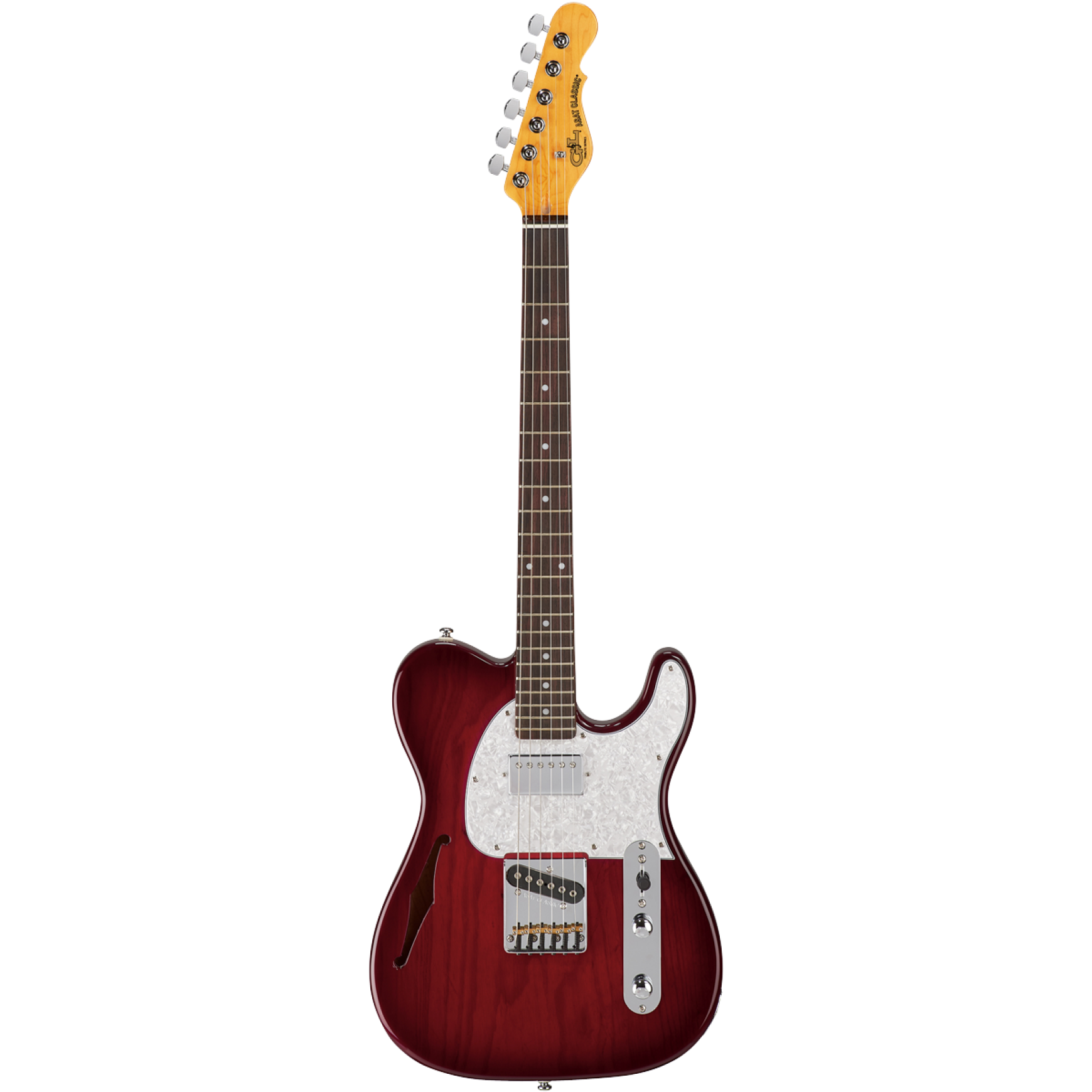 G&L Tribute Asat Classic Bluesboy Semi Hollow Redburst