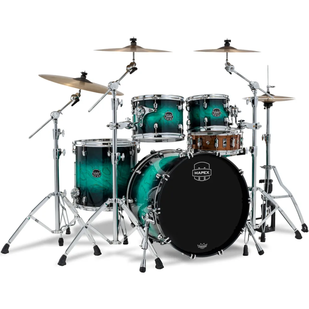 Mapex Saturn VI Rock Shellset Marine Teal Burst