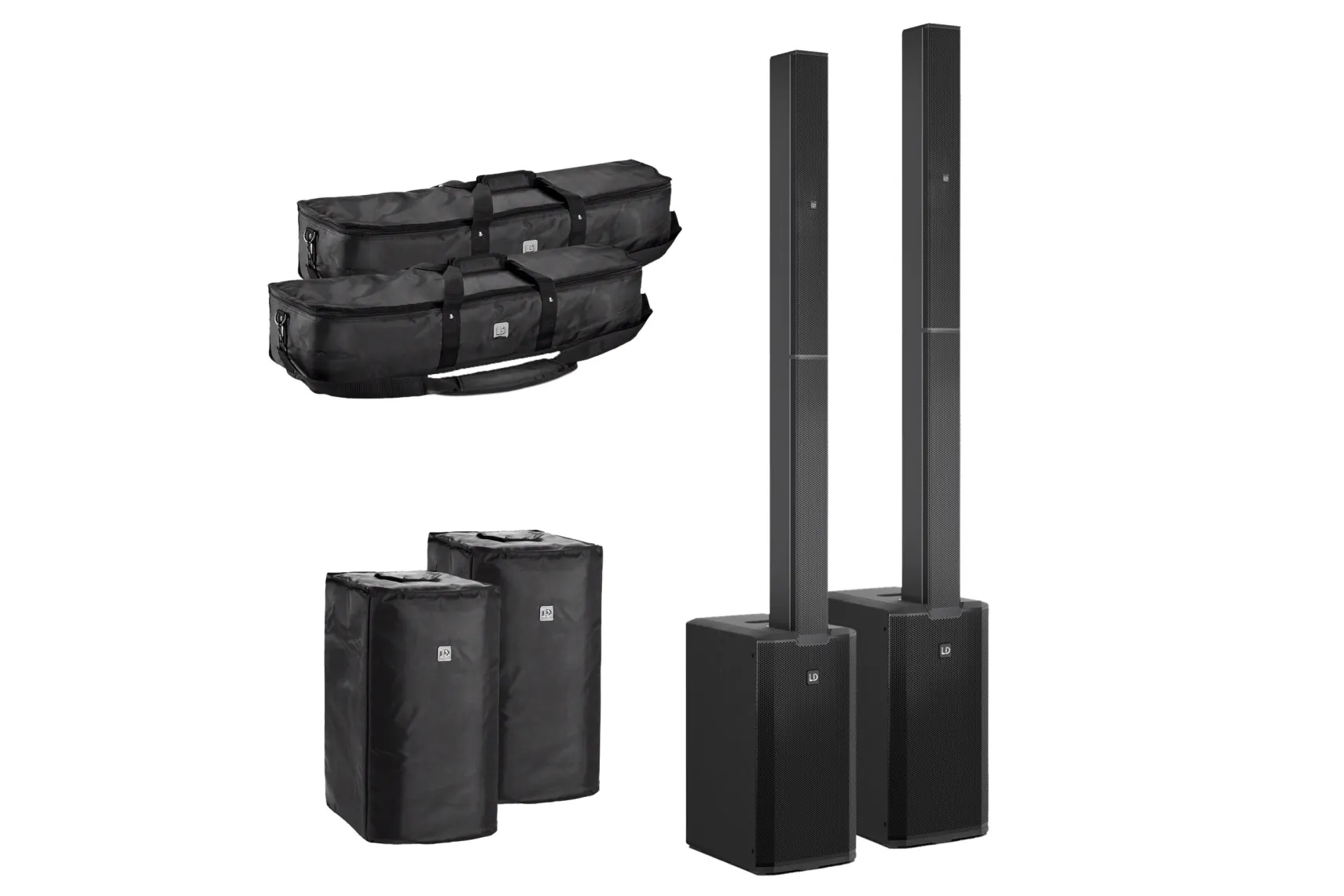 LD Systems MAUI 11 G3 MIX Stereo Bundle schwarz + Taschen