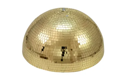 Eurolite Spiegel-Halbkugel 40cm gold motorisiert